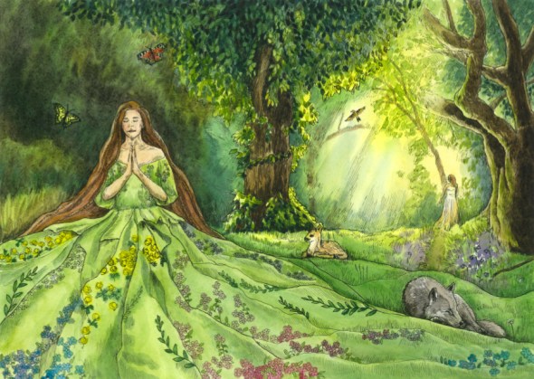 Illustratsioon - Sündinud rohelises kleidis