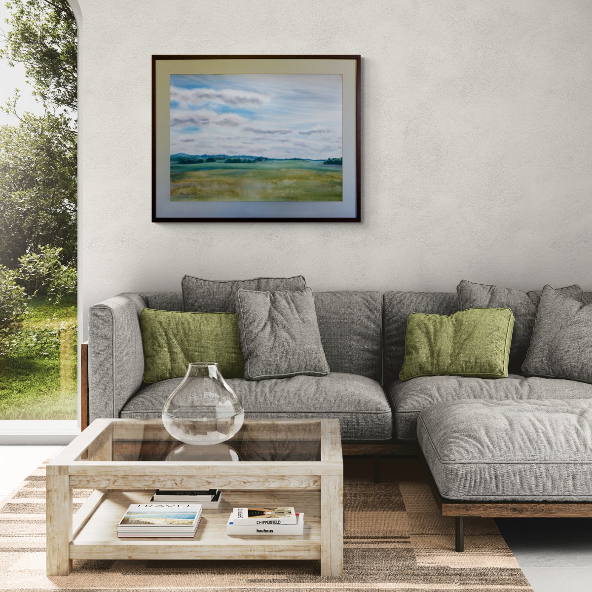 Akvarellmaal - Kodukandi väljad