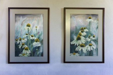Akvarellmaalid Siilkübarad 1 ja 2 raamides