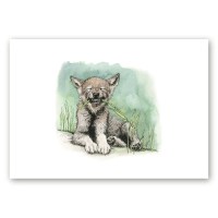 Poster hundikutsikaga, kes näitab hambaid ja on loodud kunstnik Maria Välja illustratsiooni põhjal.