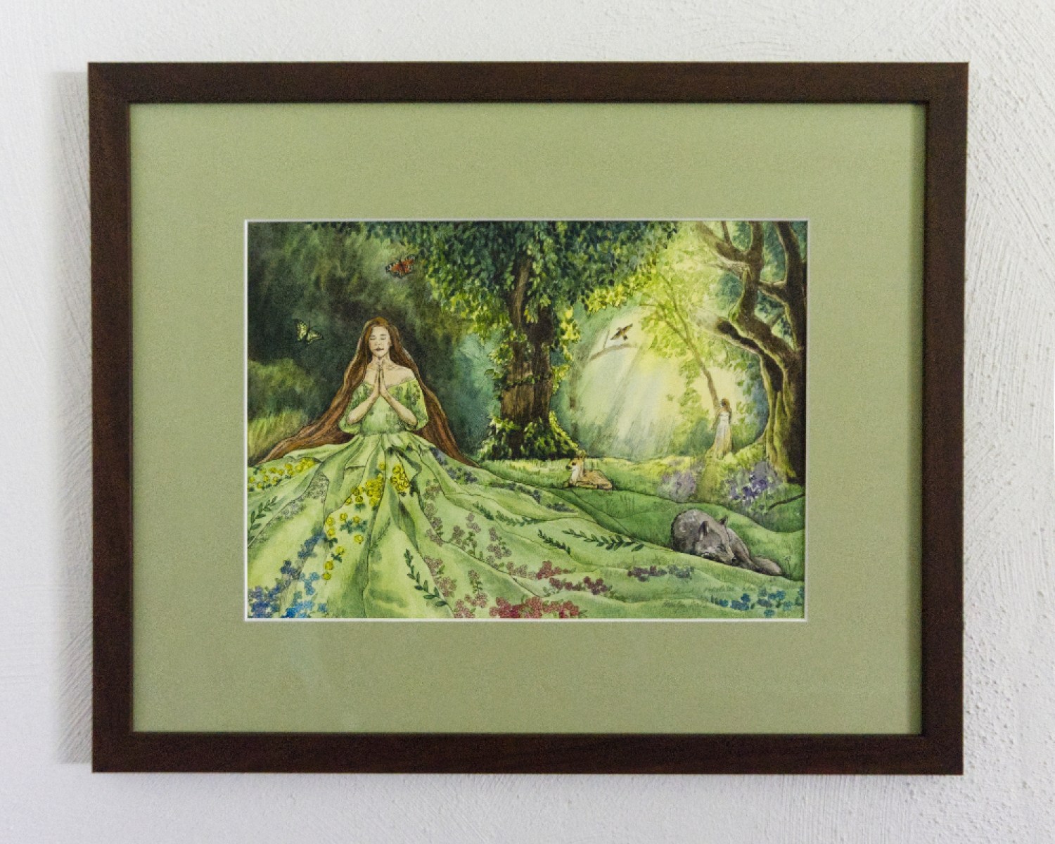 Illustratsioon - Sündinud rohelises kleidis-raamiga