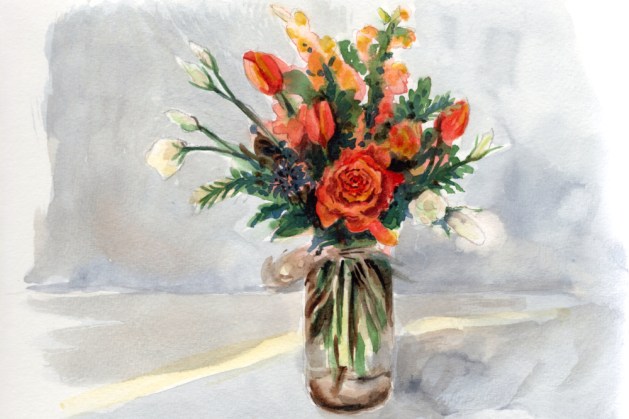 Kunstitöötuba - Akvarellmaal - Lilled emadepäevaks!