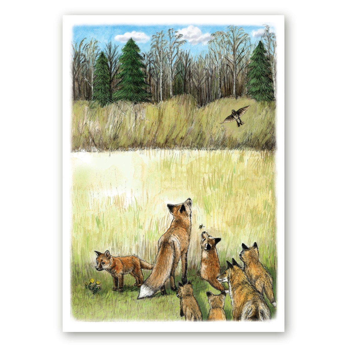 Rebastega poster kunstnik Maria Välja illustratsiooni põhjal.