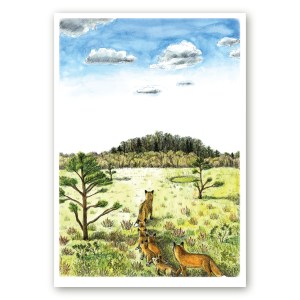 Poster rebaseperest koos rebasepoegadega rabamatkal kunstnik Maria Välja illustratsioonist.